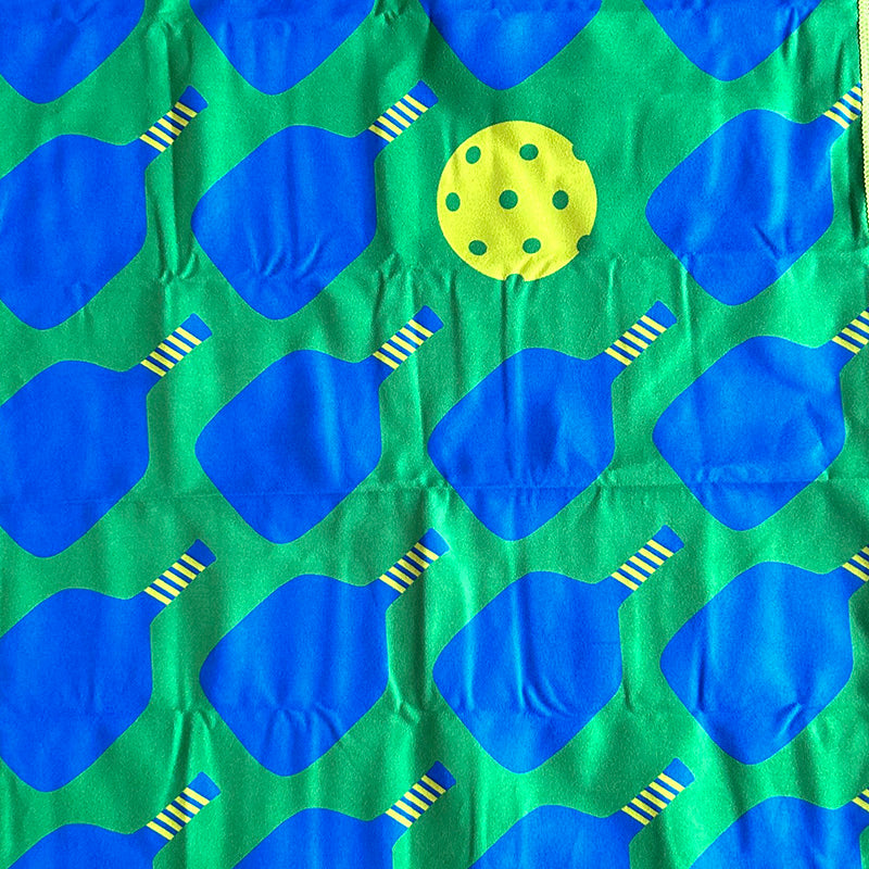 Pickleball Towel - Green & Blue- Clutch
