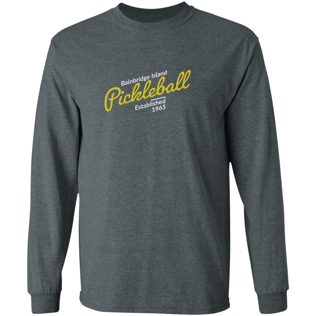 Pickleball Men's Longsleeve -T-Shirt - Cotton - Retro