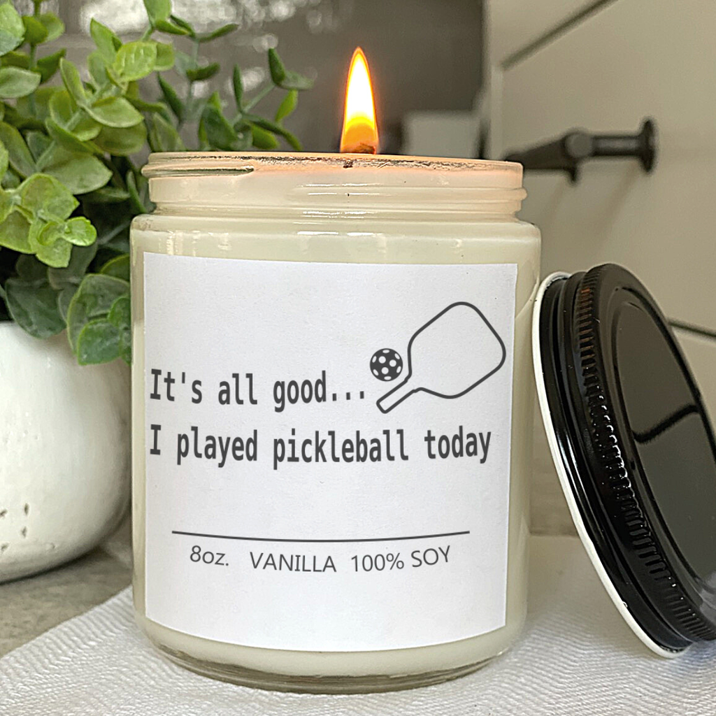 Pickleball Candle -It's all good