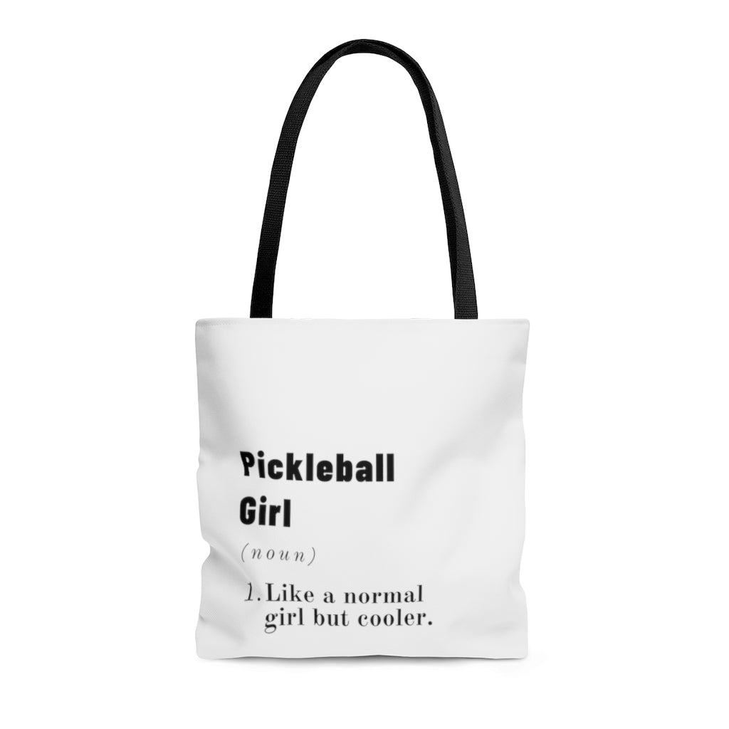 "Pickleball Girl" Tote Bag - Pickles & Paddles