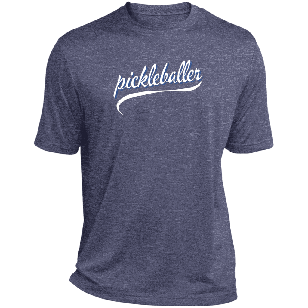 Men's Pickleball T-Shirt (Performance) - Pickleballer - True Navy Heather 