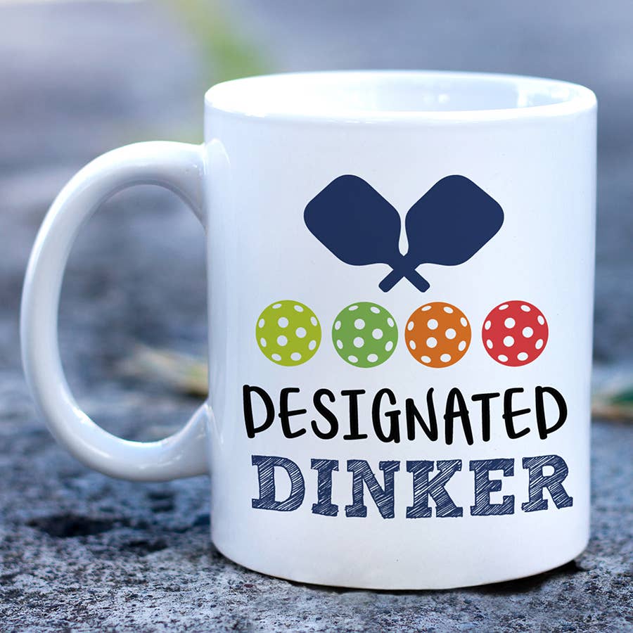 Pickleball Mug - Blue Designated Dinker - 11oz