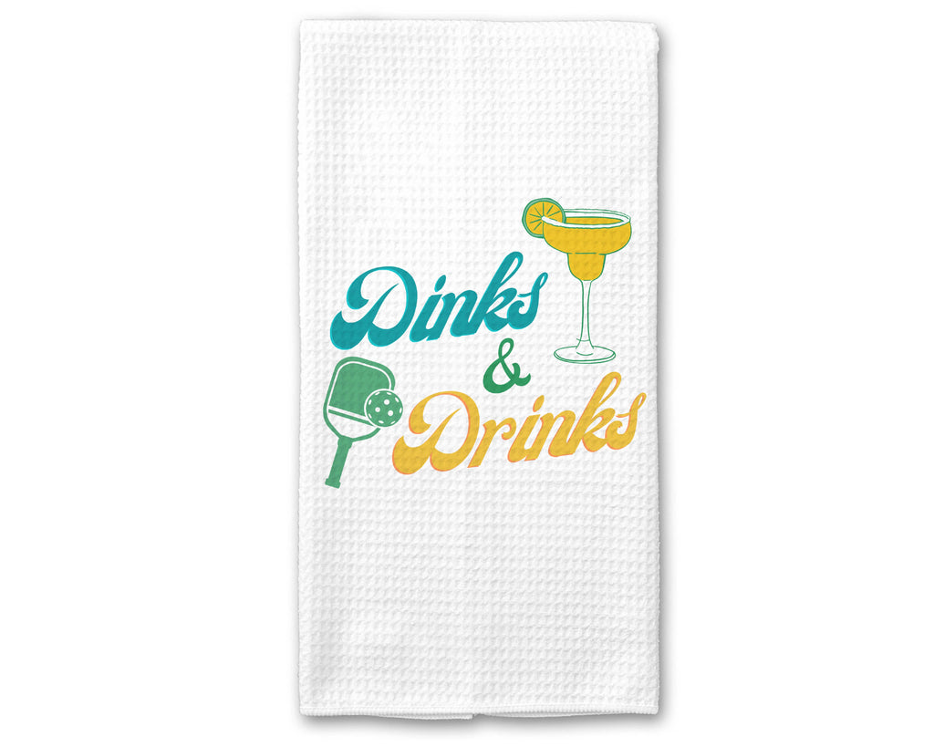 Pickleball Kitchen/ Bar Towel - Dinks & Drinks